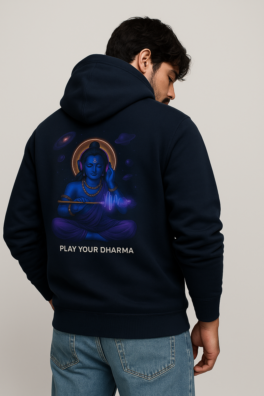 Play Your Dharma Hoodie – 300 GSM Heavy Cotton Streetwear | Lumino Clothing India