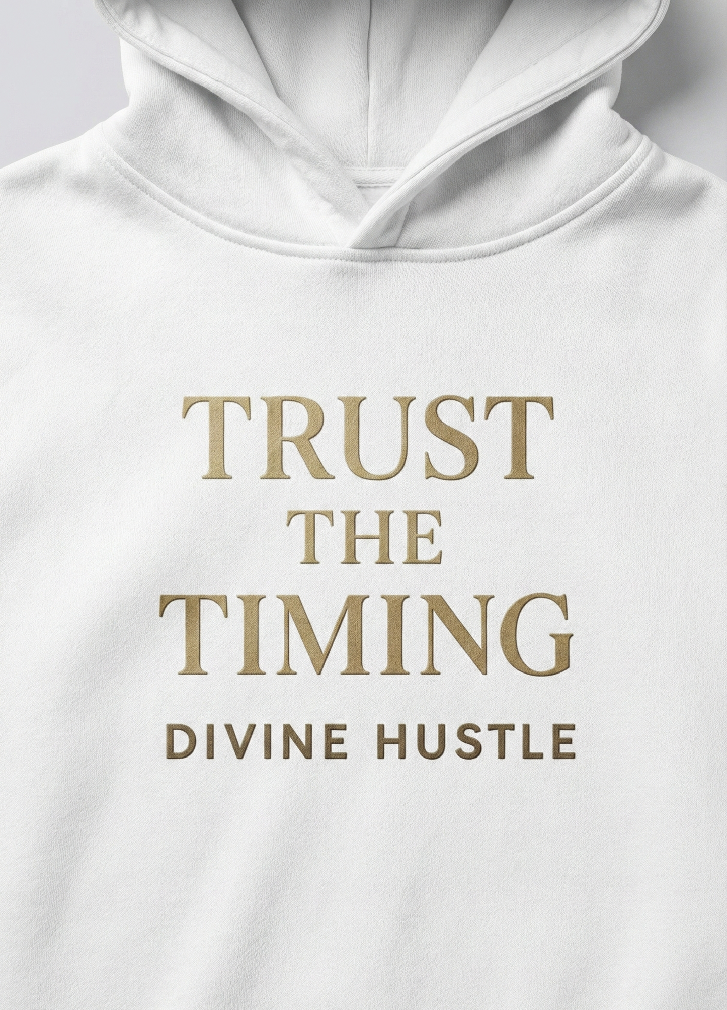 Trust The Timing Hoodie – Premium 300 GSM Unisex Streetwear | Lumino Clothing India