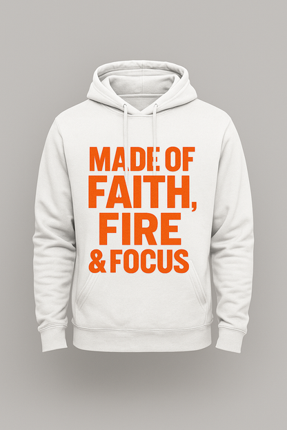 Made of Faith Fire & Focus Hoodie – Premium 300 GSM Streetwear | Lumino Clothing India